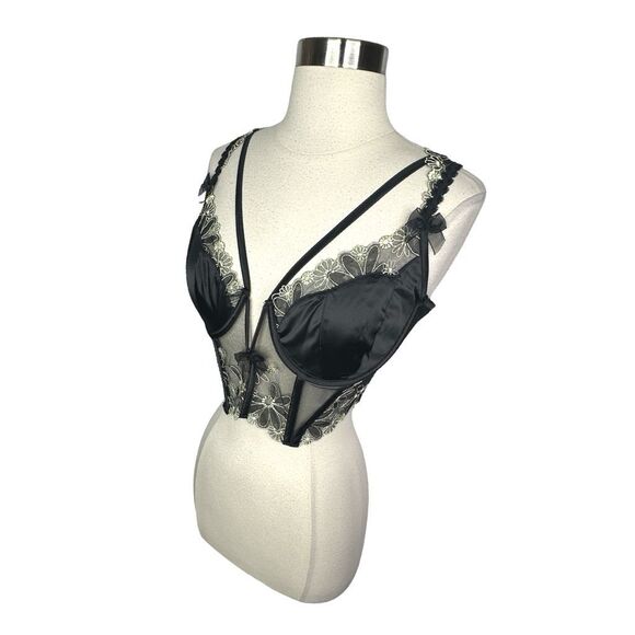 For Love & Lemons x Victoria’s Secret Daisy Lashes Bustier - Size 38C - Picture 6 of 9